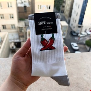 جوراب طرح دار سوپر پنبه